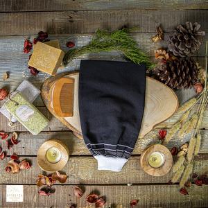 Guante de baño ecológico Certificado de alta calidad y almohadillas de esponja para eliminar la piel muerta Cepillos de baño Depuradores de Turquía - Product Image 6