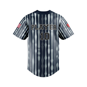 Ensembles d'uniformes de baseball et de softball personnalisables pour hommes, sweat-shirt en maille respirante, maillot brodé, sublimation thermique, taille plus - Product Image 3