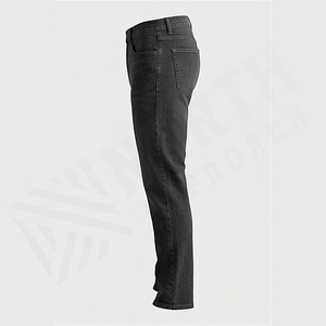 Pantalones Vaqueros de Mezclilla para Hombre, Marca Shell, Bolsillos Exteriores, Impresión Personalizada, Color Personalizado, Corte Recto, Elásticos, para Invierno y Otoño - Product Image 3