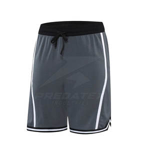 Shorts en maille décontractés pour hommes avec logo et couleurs personnalisés, 100% polyester, respirants, séchage rapide, fermeture à cordon de serrage pour le sport et la course à pied - Product Image 1