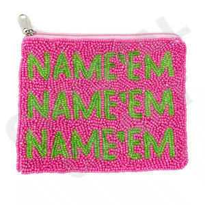 Hotty Toddy Seed Beaded Coin Pouch Hermoso monedero personalizado con cuentas Monedero para mujer Monedero de moda con - Product Image 2