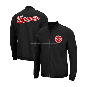 Veste universitaire personnalisée en laine 100% pour hommes, édition festival, col montant, broderie, décoration, placement de logo sur le devant, respirante - Product Image 1