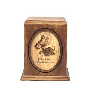 Urna de Cremación de Madera Dura con Forma de Mariposa, Urna de Madera para Mascotas, Urnas de Cremación para Cenizas, Urna Grande para Perros Adultos - Product Image 4