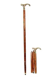 Bastones de Madera Plegables para Zurdos con Empuñadura de Latón, Regalos Originales para Año Nuevo, Día de San Valentín, Día del Padre, Acción de Gracias - Product Image 2