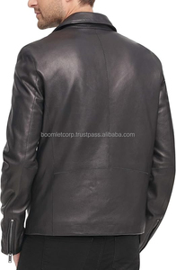 Veste en cuir de toile d'hiver de haute qualité pour homme, col tourné, meilleure qualité, tailles régulières, état neuf - Product Image 4