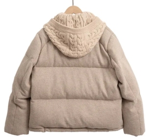 Chaqueta de plumón de Cachemira de lujo para mujer de diseño personalizado abrigo para exteriores - Product Image 2