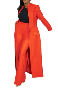 Haute qualité dames costumes vêtements de bureau tenues pour femmes pantalons + Long Blazer ensemble deux pièces costumes formels ensemble pour les femmes 2026 - Product Image 5