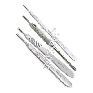 Nuevo Juego de 10 Piezas de Palas Quirúrgicas Dentales Rectas Redondas de Acero Inoxidable, Instrumentos Manuales - Product Image 5