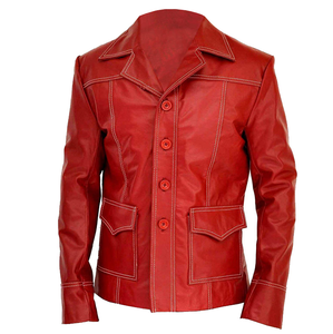 Veste manteau mode décontractée personnalisée de haute qualité en cuir de mouton véritable blazer manteau respirant de style classique - Product Image 1