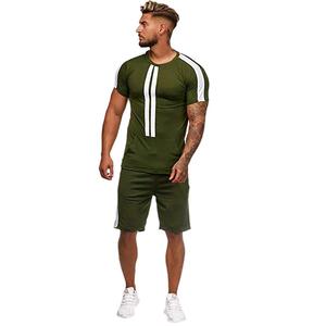 Ensemble été 2 pièces personnalisé grande taille pour hommes T-shirt et short de sport décontractés respirants à séchage rapide pour vêtements de sport - Product Image 6