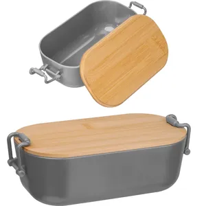 JAVIER Personalized Bamboo <b>Lunchbox</b> with Cool Gadgets - Product Image 4