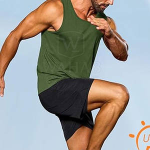 Buyer Choice Men <b>Racer</b> Bone Tank <b>Top</b> Lightweight Material Sleeveless Comfort Fit Made In Pakistan - Product Image 2