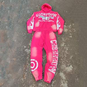 Conjunto Deportivo Personalizado de Algodón 100% de Primera Calidad con Lavado Ácido, Pantalones Acampanados, Color Sólido, Talla XL, Informal, para Invierno, con Logotipo, del Mejor Fabricante - Product Image 6