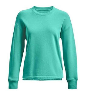 Sweat-shirt en tricot à col rond pour femme, automne, logo sur le devant, OEM personnalisé, polaire respirant, écologique, séchage rapide, haute qualité - Product Image 1