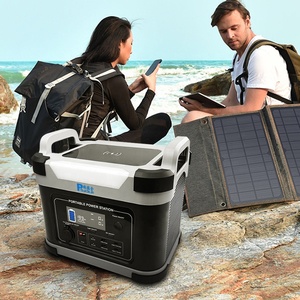 Fuente de alimentación de panel <span class=keywords><strong>solar</strong></span> de 500W, batería de iones de litio, arranque de emergencia en espera móvil para exteriores, fuente de alimentación de emergencia portátil de 220V - Product Image 3