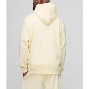 Top Tendance article 100% Coton hommes fermeture éclair à capuche poids lourd couleur unie goutte épaule confortable homme fermeture éclair à capuche - Product Image 2