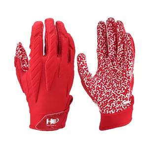 Gants de football américain de haute qualité personnalisés en usine Top-Style Anti-Cut Anti-Impact Meilleur prix Protection des mains et des bras Mode - Product Image 3