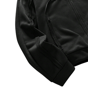 Sweat à capuche zippé noir épais 100 % polyester, coupe oversize, en polaire, pour homme, impression numérique personnalisée ODM, idéal pour l'hiver - Product Image 5