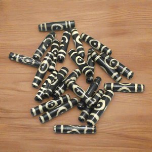 Cuentas hechas con resina de cuerno y hueso para la fabricación de joyas Cuentas de hueso de Búfalo en varios tamaños a precio de fábrica - Product Image 4