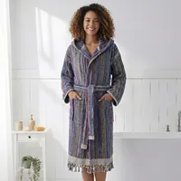 Peignoir unisexe en coton turc tissé à la main avec pompons, de luxe, pour hôtel, toute l'année, vêtement de nuit et de détente, été, fourni par ODM, Turquie