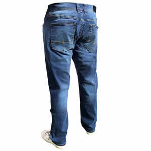 Tùy chỉnh người đàn ông trang phục baggie phù hợp với ánh sáng màu xanh bùng jeans quần phát hành phù hợp với denim Quần Baggy đau khổ jeans quần - Product Image 3