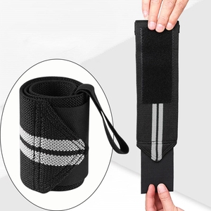 Sangles de poignet en nylon élastiques et extensibles pour la musculation, bandes de soutien pour le poignet, sangles de gym pour haltérophilie - Product Image 6