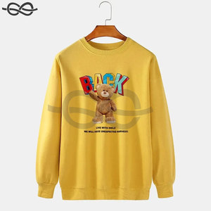 เสื้อสเวตเตอร์คอกลมผ้าคอตตอนเนื้อนุ่มแขนยาวแกรม350ลำลองออกแบบได้ตามต้องการแบบพรีเมียม - Product Image 5