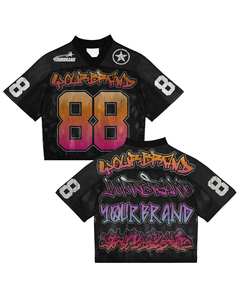 Custom 2025 Boxy Fashion Oversize <b>Men's</b> Designer Mesh Soccer Jersey Vintage American Football <b>T</b>-<b>shirt</b> for <b>Mens</b> - Product Image 1