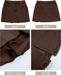 Jupes pour femmes personnalisées Dames Denim Mode Jupe Femmes 2025 Haute Qualité Dernières Style Y2k Femmes Jupes - Product Image 4