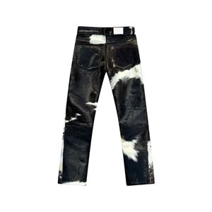 Pantalones de Piel de Vaca con Pelo, Tendencia Nueva, Pantalones de Cuero Genuino con Pelo de Vaca de Primera Calidad para Hombre, Estilo Atrevido y Moderno - Product Image 6