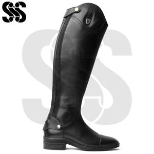 Bottes d'équitation en cuir de haute qualité personnalisées Semelle intérieure rembourrée Semelle absorbant les chocs Conception ergonomique Équestre en plein air - Product Image 3