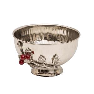Design fait à la main Fruits conteneur bol nickelé finition écrou casse-noix bol de service pour vaisselle décoration serveur bol - Product Image 1