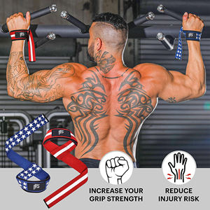 Sangles de musculation noires, sangles de musculation pour la musculation, accessoires de fitness pour femmes et hommes - Product Image 2