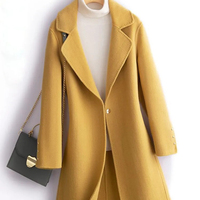 Laine et mélanges pour femmes Trench en cuir pour femmes manteaux en coton laine grande taille vêtements pour femmes Long manteau cachemire 2025 vente en gros
