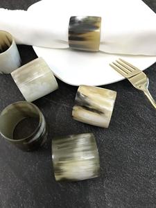 Servilleteros de Cuerno de Búfalo, Porta Servilletas Redondos para Hoteles de Lujo, Restaurantes y Mesas de Boda, Alta Calidad - Product Image 3