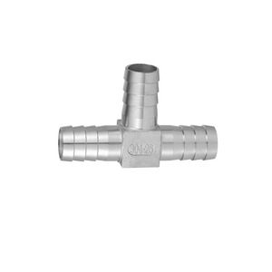 Raccord en T en acier inoxydable 304/316 personnalisé - Raccord en T pagoda à 3 voies pour tuyaux d'eau, raccord en T réducteur en acier inoxydable BSP - Product Image 1