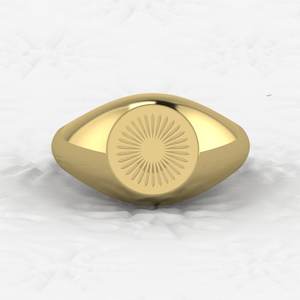 คุณภาพเยี่ยม ทองคำแท้ 14K ชุบทองคำขาวและโรสโกลด์ ลายเส้นแสงอาทิตย์ ดีไซน์เรียบง่าย สำหรับทุกเพศ เหมาะสำหรับงานแต่งงานและงานปาร์ตี้ ทำด้วยมืออย่างประณีต - Product Image 1