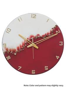 Reloj de Pared de Lujo Hecho a Mano con Resina, Tema Oceánico, Moderno, Impermeable, Extra Grande, Mecánico, Funciona con Pilas, Luz Nocturna, para Bodas y Hogar - Product Image 3