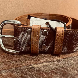 เข็มขัดหนังวัวแท้คุณภาพสูงสำหรับผู้ชาย พร้อมหัวเข็มขัดเหล็ก ทนทาน ใช้ได้ทุกวัน ดีไซน์ทำมือ - Product Image 6