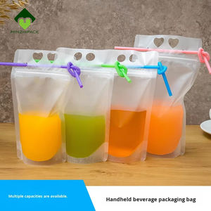 ถุงซิปล็อคแบบตั้งได้สำหรับบรรจุน้ำผลไม้ ถุงพลาสติกใส่น้ำดื่ม บรรจุภัณฑ์ของเหลว บรรจุภัณฑ์แบบขุ่นโปร่งแสง - Product Image 2