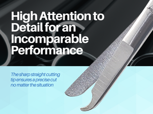 Tijeras de punto de corte Castroviejo, mango de acción de resorte, potencia manual en acero inoxidable disponible en todos los tipos y tamaños - Product Image 6