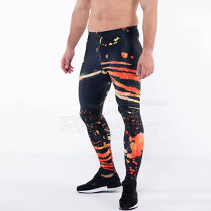 Mallas transpirables de cintura elástica para hombre, pantalones deportivos de Yoga para Fitness, pantalones deportivos de alta elasticidad para gimnasio, Yoga, sublimación, estampado de elevación - Product Image 6