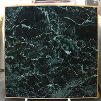 Matériau décoratif marbre brillant Verde Alpi marbre dalles de pierre frittée