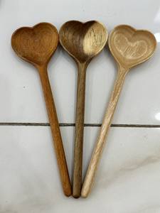 Cuillère Coeur en bois en gros | Cuillère en bois - Product Image 5
