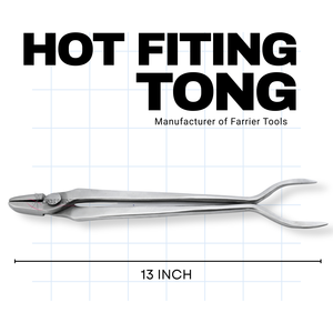 Vente chaude outils de maréchal-ferrant pinces à chaud vétérinaires en acier inoxydable outil de façonnage et d'ajustement de fer à cheval pour les soins équins 13" - Product Image 2