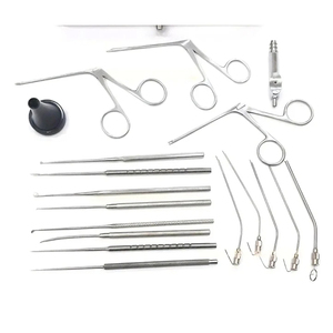 High quality 15-<b>pc</b> myringotomy <b>set</b> of surgical instruments for ent myringoplasty stainless steel material - Product Image 1