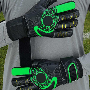 Gants de gardien de but de football en latex, personnalisés, professionnels, imperméables, respirants, à doigts entiers, avec sangle de poignet réglable - Product Image 3