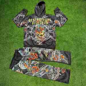 2025 New Arrival Men Printed Cotton <b>Polyester</b> <b>Tracksuit</b> In Reasonable Price Customized Running Gym Men <b>Tracksuits</b> OEM Service - Product Image 6