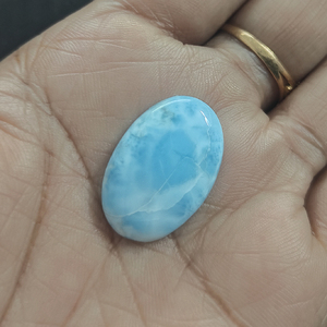 1 unidad de Larimar Natural 24x16mm cabujón ovalado 15,2 Cts Iroc ventas alta calidad genuina piedra preciosa suelta cabina al por mayor US $7,2 - Product Image 6