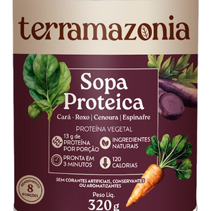 Soupe Protéinée - Légumes Rouges : Patate Douce, Carotte, Épinard 320g Prête en 3 Minutes Ingrédients Naturels - Product Image 2